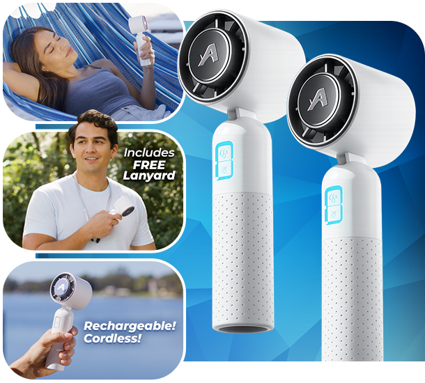 Arctic Air Cool Touch is rechargeable and cordless with a free lanyard